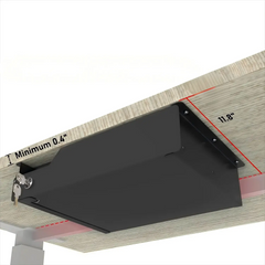 Lockable Under Desk Sliding Drawer